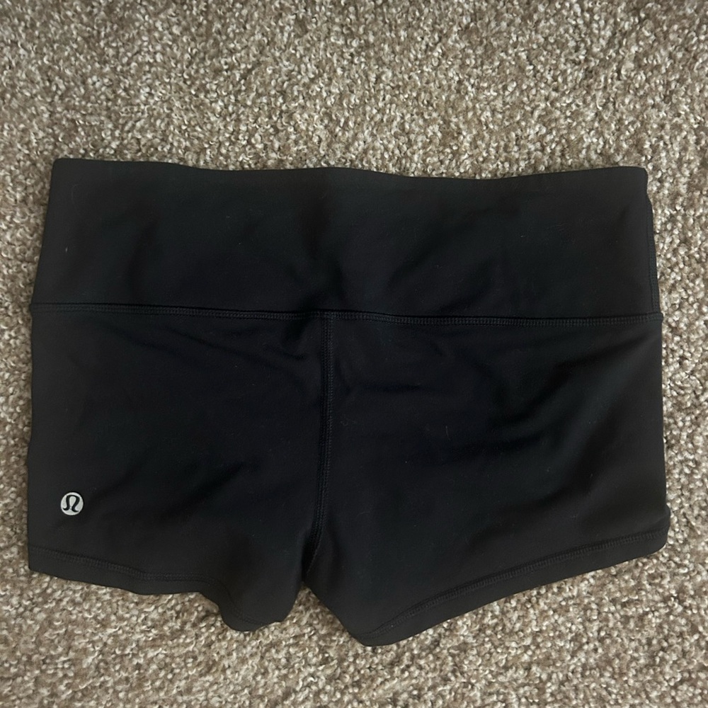 lululemon athletica Women's Classic Black Athletic Shorts